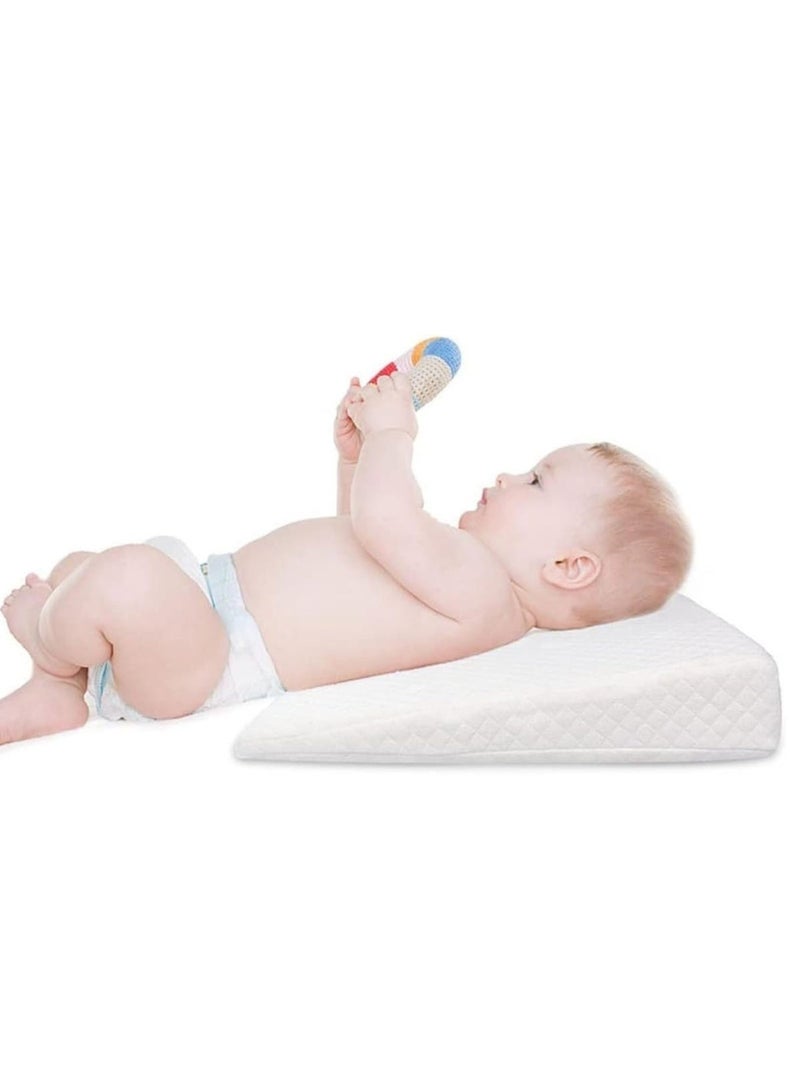 Forest Home Baby Crib Wedge Pillow for Reflux, Memory Foam Sleeping Wedge for Infant Newborn Toddler - Image 1